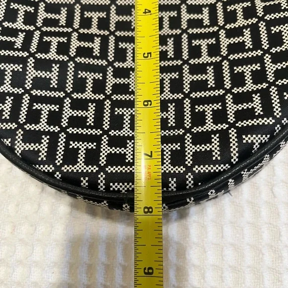 Tommy HilfigerBlack and White Monogram Circle Crossbody - Picture 5 of 8
